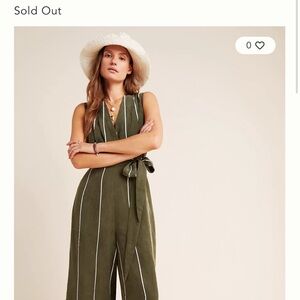 Elegant Olive Sleeveless Jumpsuit